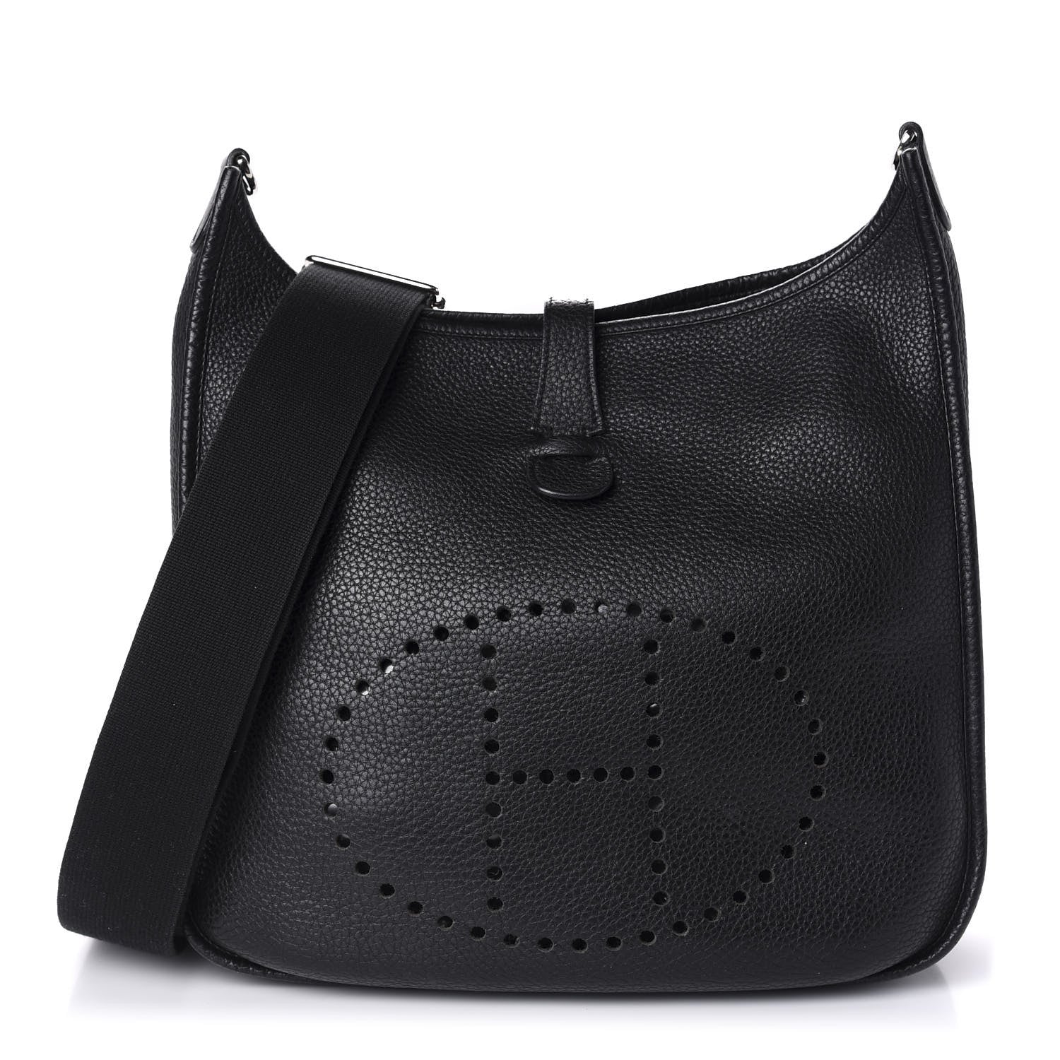 Hermes Taurillon Clemence Evelyne III GM Black 1 of 9