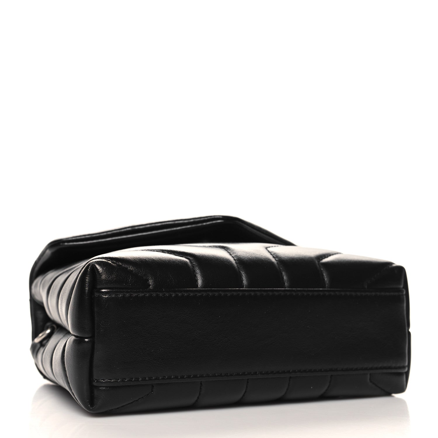 Saint Laurent Calfskin Y Quilted Monogram Toy Loulou Crossbody Bag Black 4 of 10