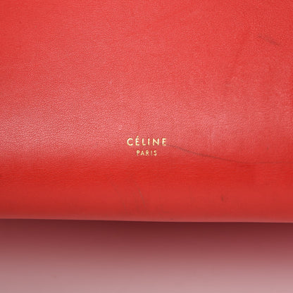 Celine Smooth Calfskin Small Tie Knot Tote Red 6 of 25