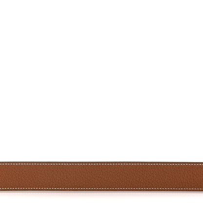 Hermes Box Togo Sterling Silver Touareg 32mm H Belt 100 Black Gold 4 of 7