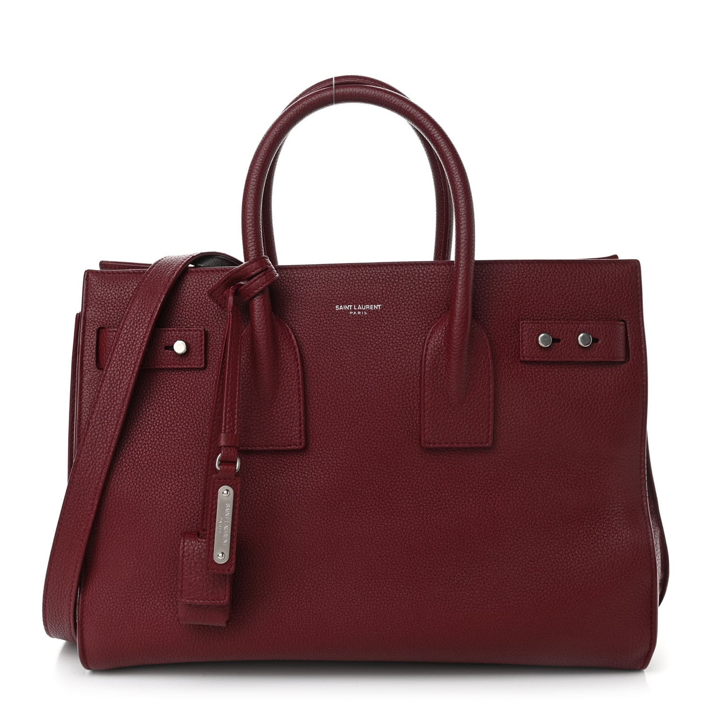 Grained Calfskin Small Supple Sac De Jour Dark Pallisandre
