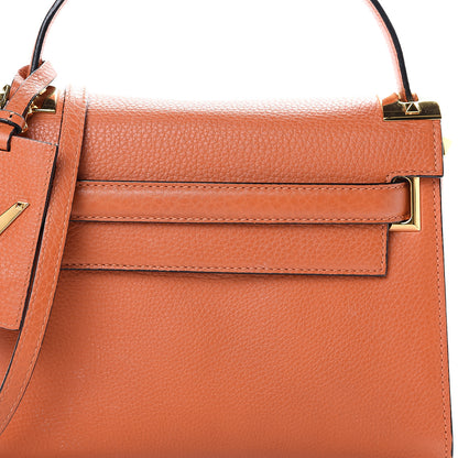 Valentino Garavani Grainy Calfskin Small My Rockstud Frame Bag Orange 10 of 15