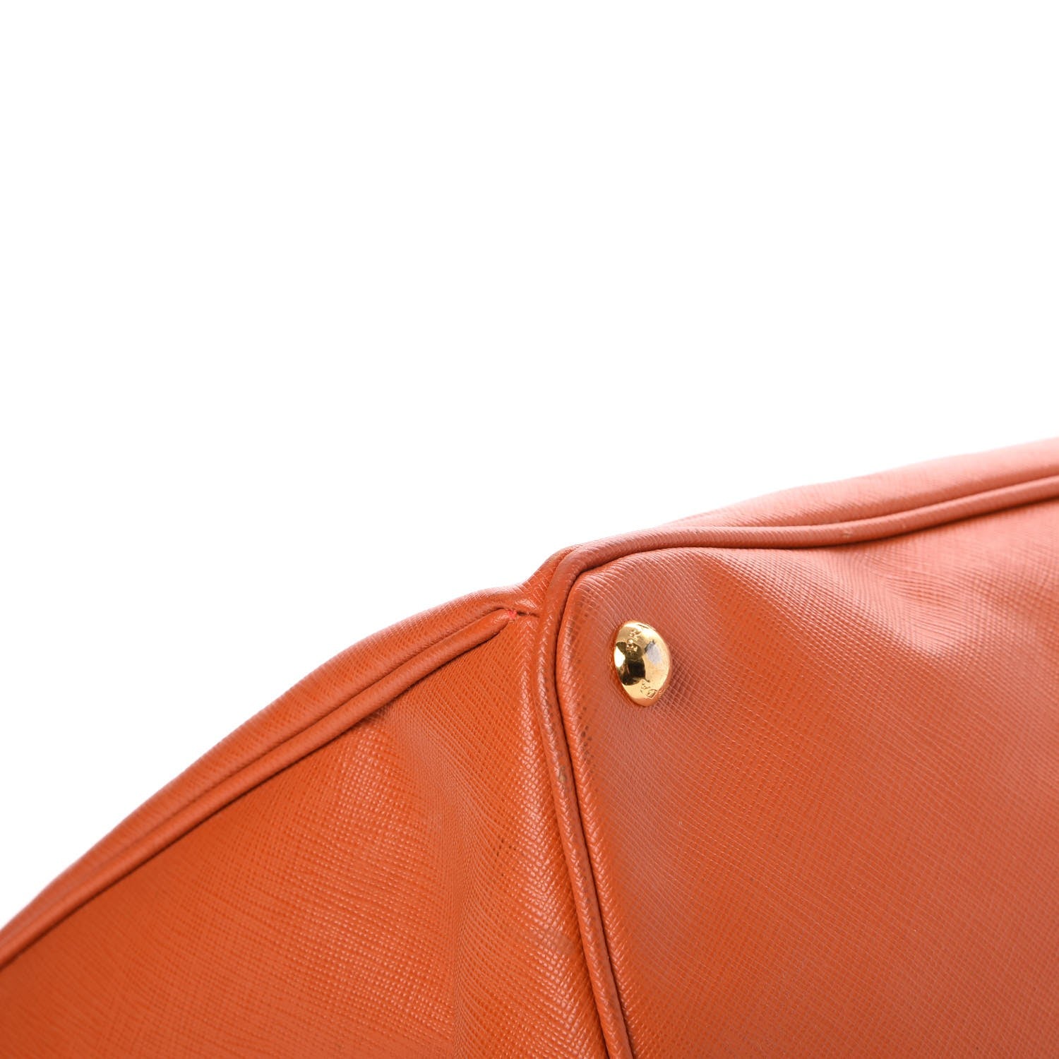 Prada Saffiano Lux Large Tote Papaya 10 of 14