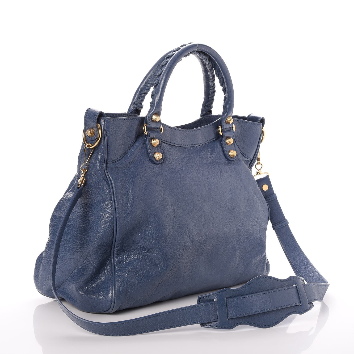 Balenciaga Agneau Giant 12 Gold Hardware Velo Bleu Persan 4 of 8