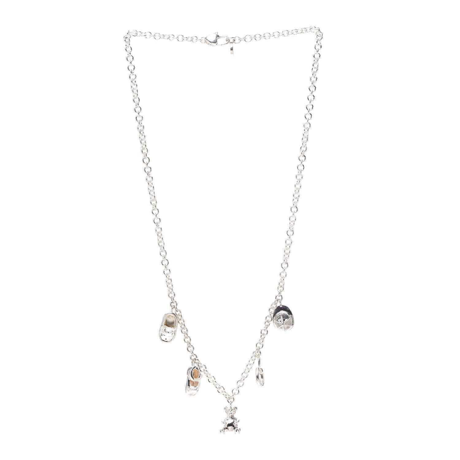 Gucci Sterling Silver Baby Charm Necklace 3 of 8