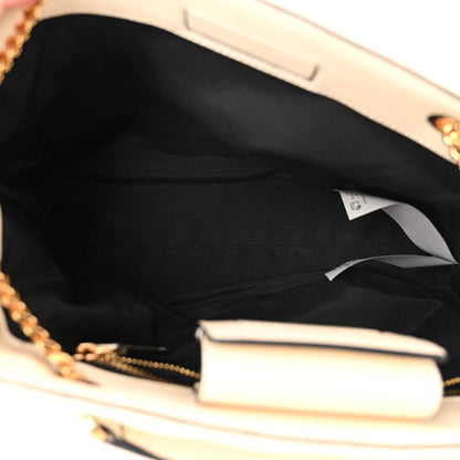 Versace Nappa Quilted Medusa Chain Shoulder Bag Beige 5 of 9