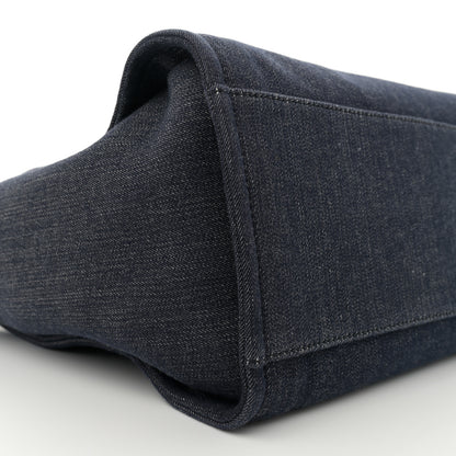 Chanel Denim Large Deauville Tote Dark Blue 9 of 11