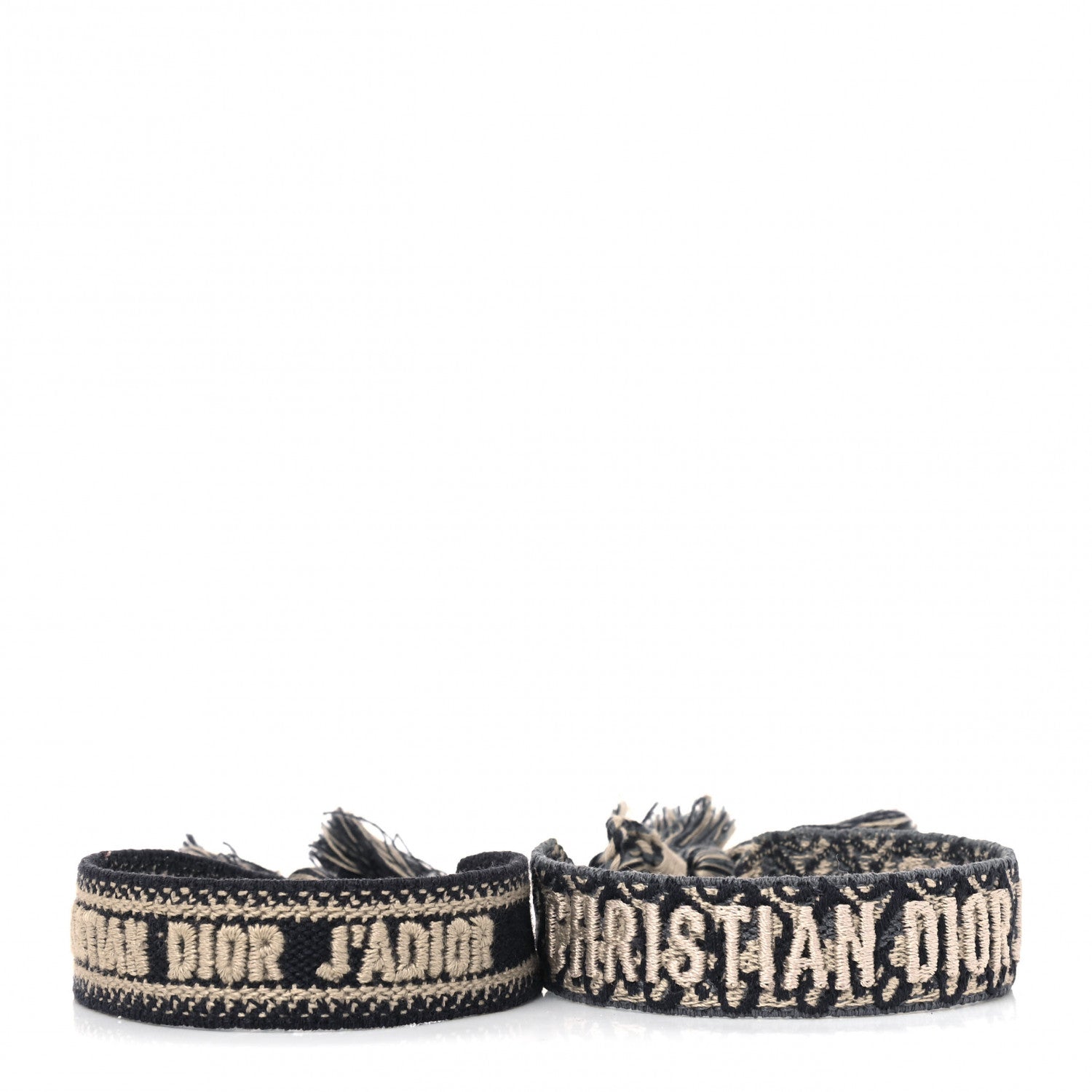 Christian Dior Woven Cotton J'Adior Friendship Bracelet Set Navy 3 of 5