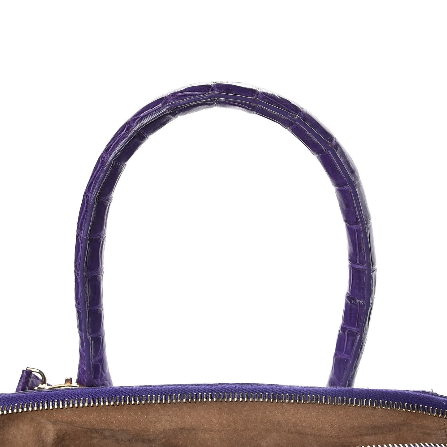 Crocodile Dome Satchel Purple