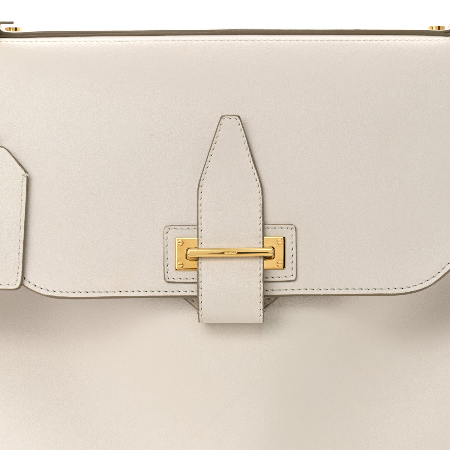 Tom Ford Calfskin Top Handle Bag Ivory 12 of 19