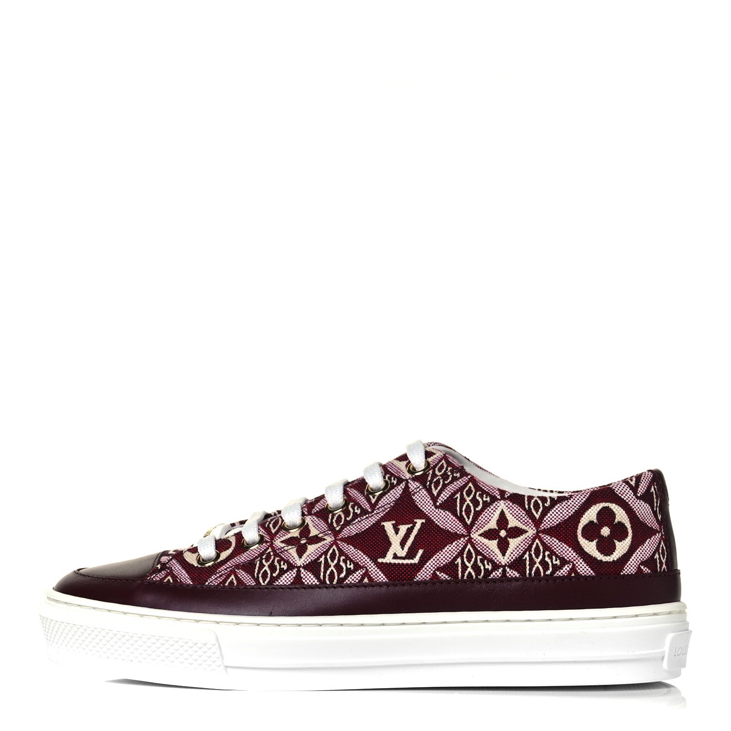 Louis Vuitton Jacquard Since 1854 Stellar Sneakers 35 Bordeaux 1 of 8