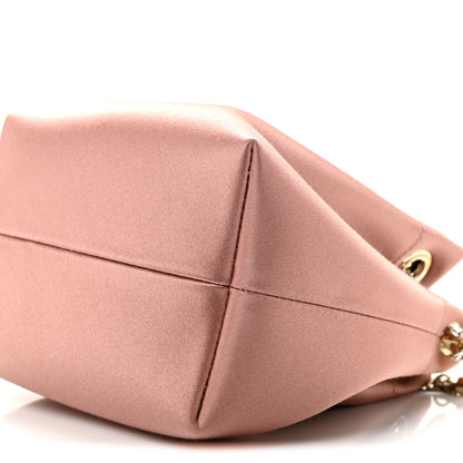 Jimmy Choo Satin Crystal Embellished Top Handle Bon Bon Bag Blush 11 of 12