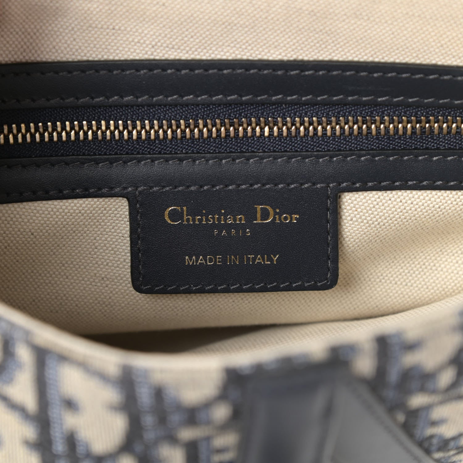 Christian Dior Oblique Saddle Bag Blue 6 of 8