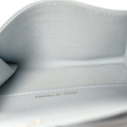 Chanel Caviar Quilted Flap Card Holder Wallet Light Blue 5 of 9