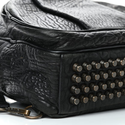 Alexander Wang Pebbled Lambskin Dumbo Backpack Black Rose Gold Hardware 7 of 9