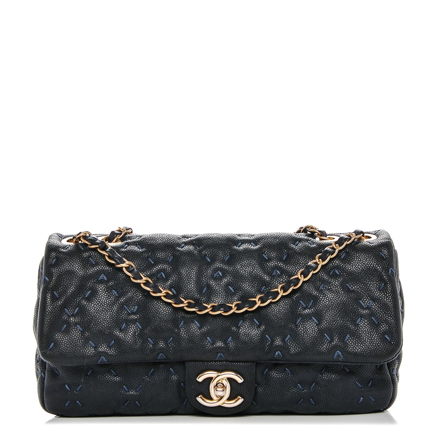 Caviar Wild Stitch Flap Navy