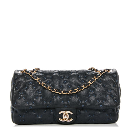 Chanel Caviar Wild Stitch Flap Navy 1 of 10