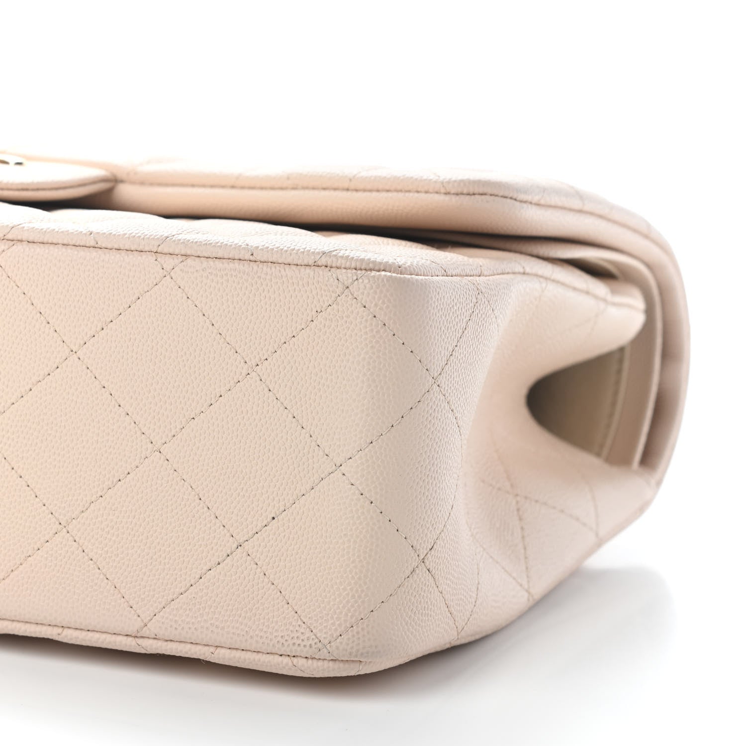 Chanel Caviar Quilted Jumbo Double Flap Beige Clair 9 of 9