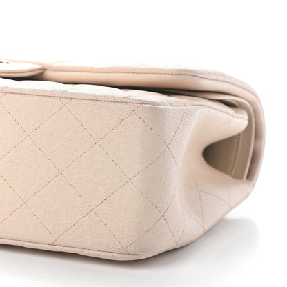 Chanel Caviar Quilted Jumbo Double Flap Beige Clair 9 of 9