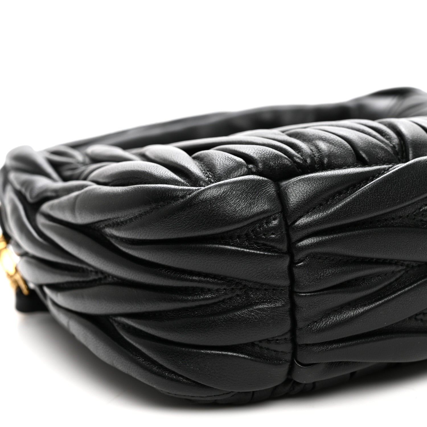 Miu Miu Nappa Matelasse Small Wander Hobo Black 8 of 9