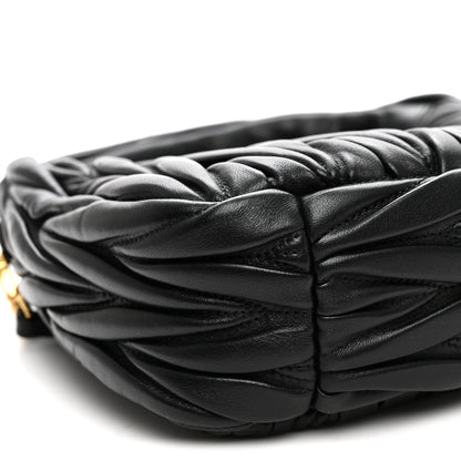 Miu Miu Nappa Matelasse Small Wander Hobo Black 8 of 9