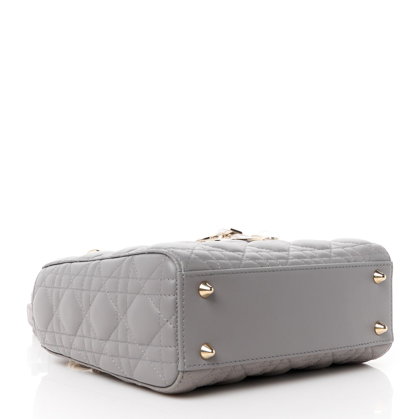 Lambskin Cannage Small My ABCDior Lady Dior Grey