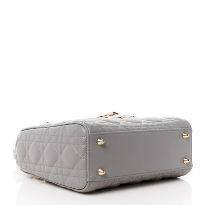 Christian Dior Lambskin Cannage Small My ABCDior Lady Dior Grey 4 of 11
