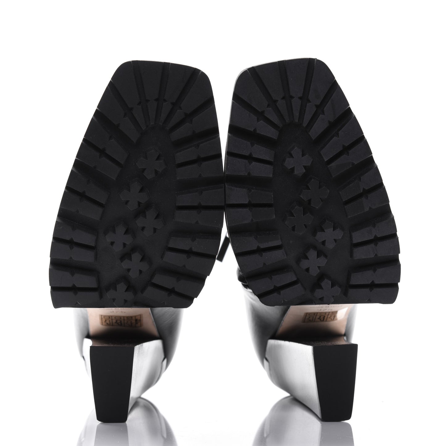 Calfskin Madra 130 Ankle Booties 37.5 Black