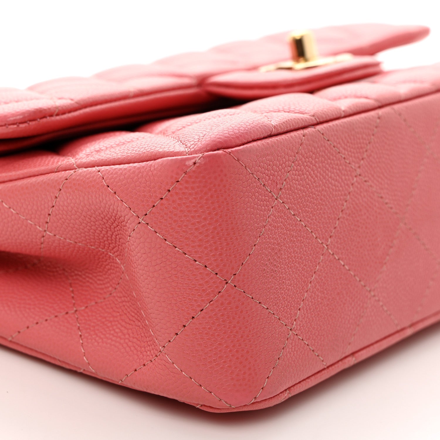 Chanel Caviar Quilted Small Double Flap Pink 9 of 10