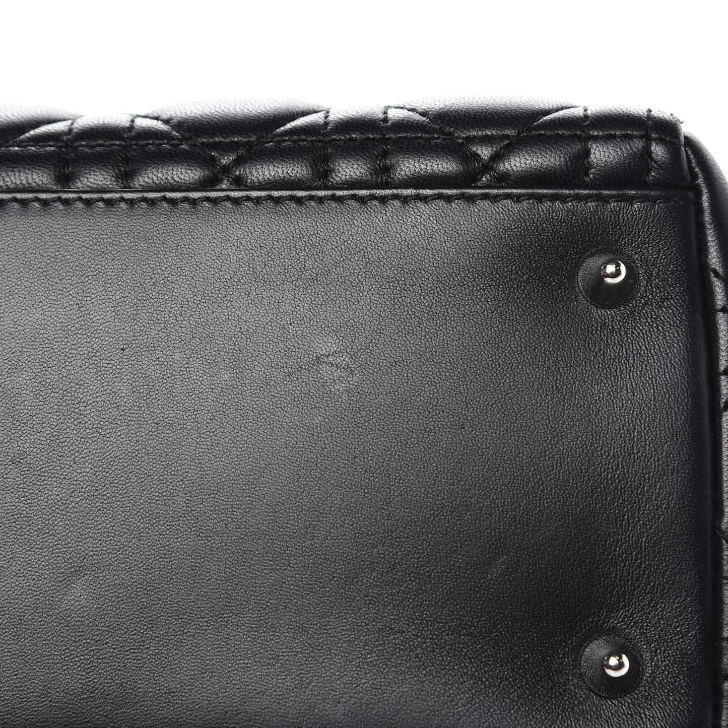 Lambskin Cannage Medium Lady Dior Black