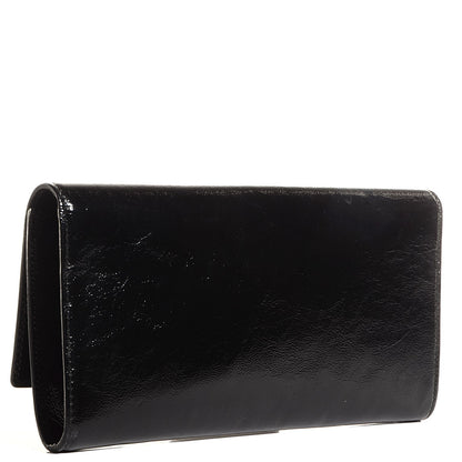 Saint Laurent Textured Patent Monogram Small Belle De Jour Clutch Black 3 of 7