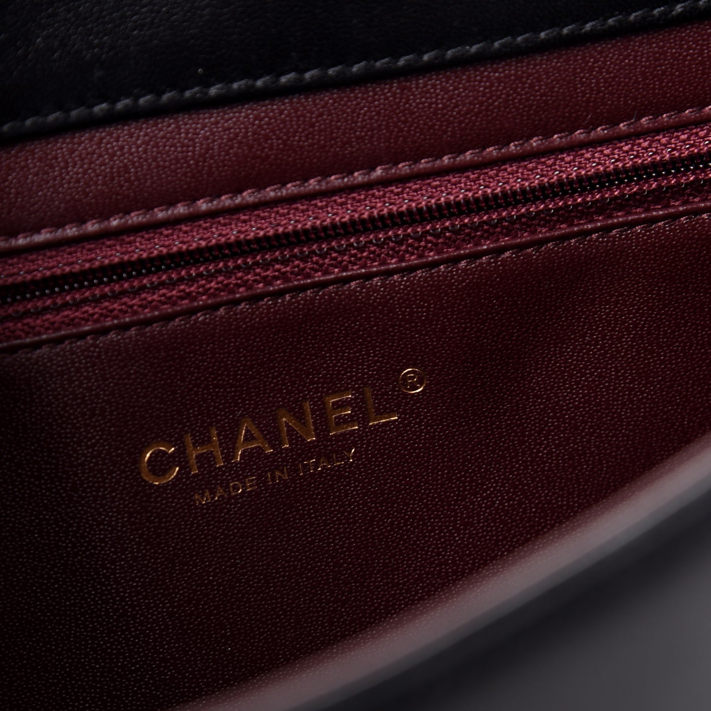 Lambskin Quilted Medium Diamond CC Flap Black