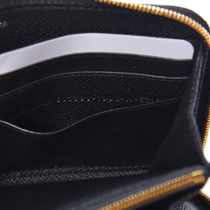 Balenciaga Grained Calfskin BB Continental Zip Around Wallet Black 7 of 8