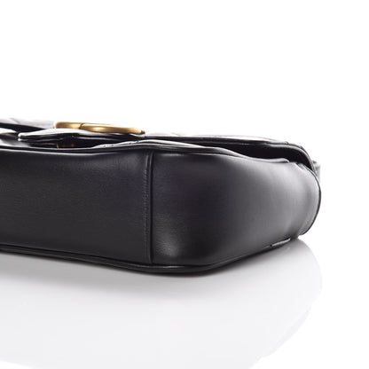 Gucci Calfskin Matelasse Mini GG Marmont Shoulder Bag Black 7 of 7
