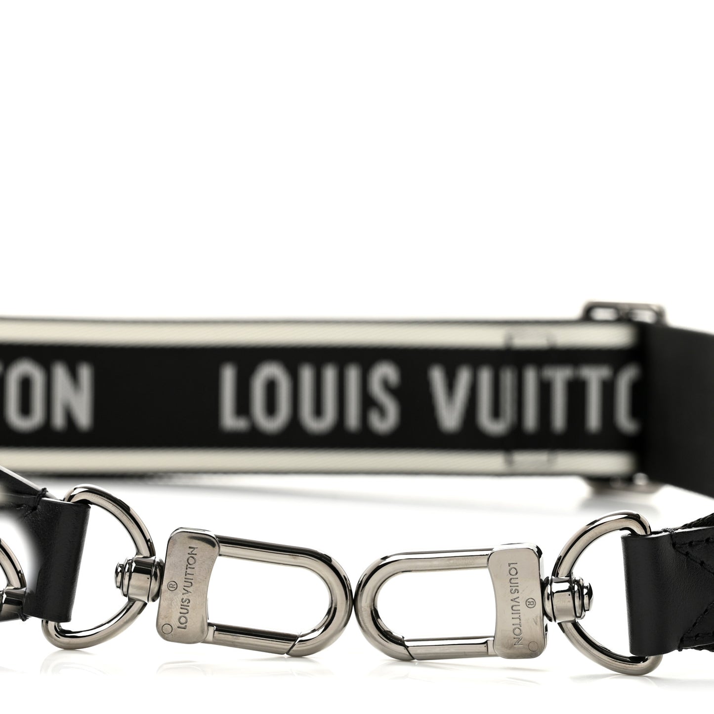 Nylon Jacquard Sporty Bandouliere Shoulder Strap Black