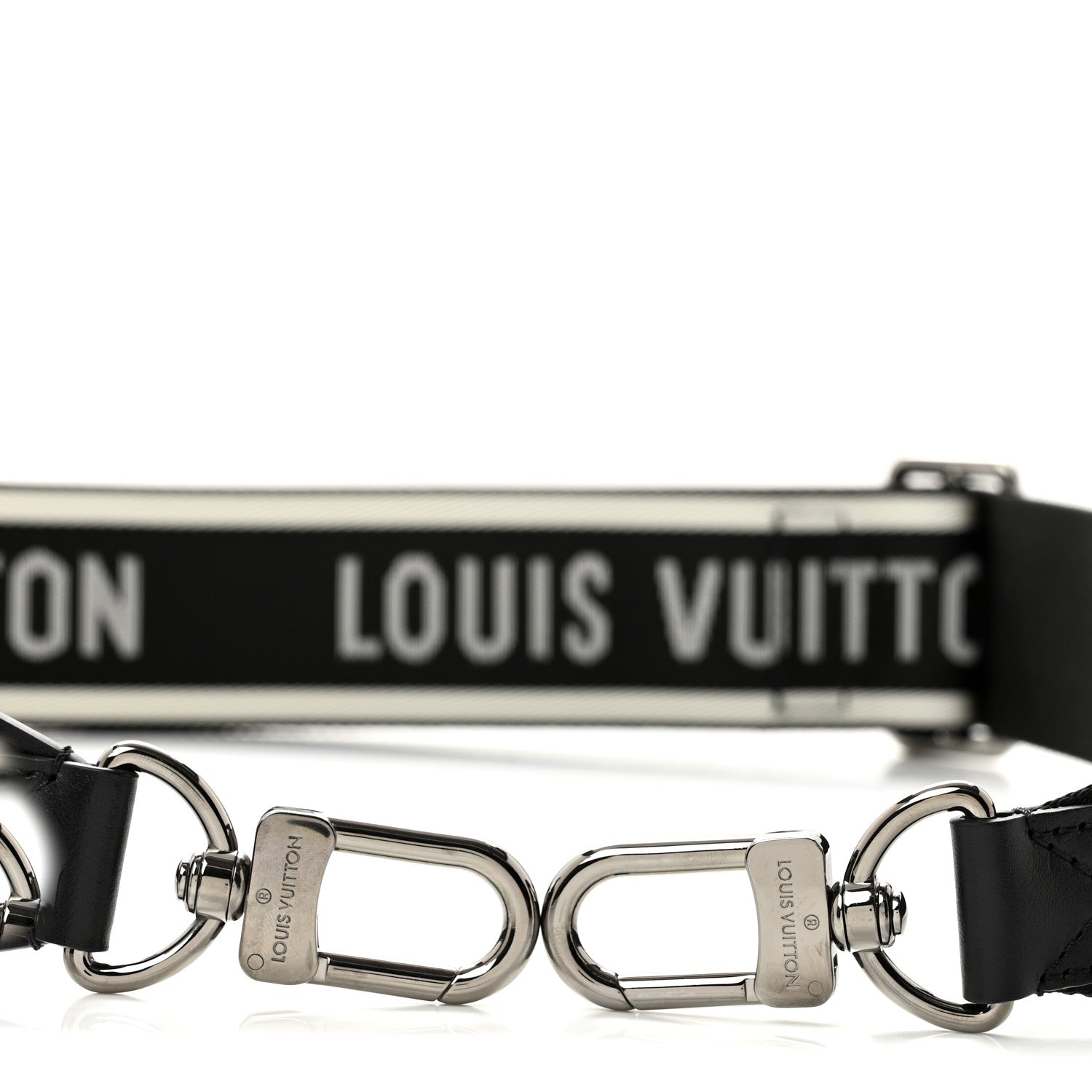 Louis Vuitton Nylon Jacquard Sporty Bandouliere Shoulder Strap Black 3 of 7