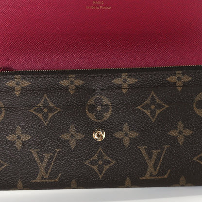 Louis Vuitton Monogram Emilie Wallet Fuchsia 10 of 11