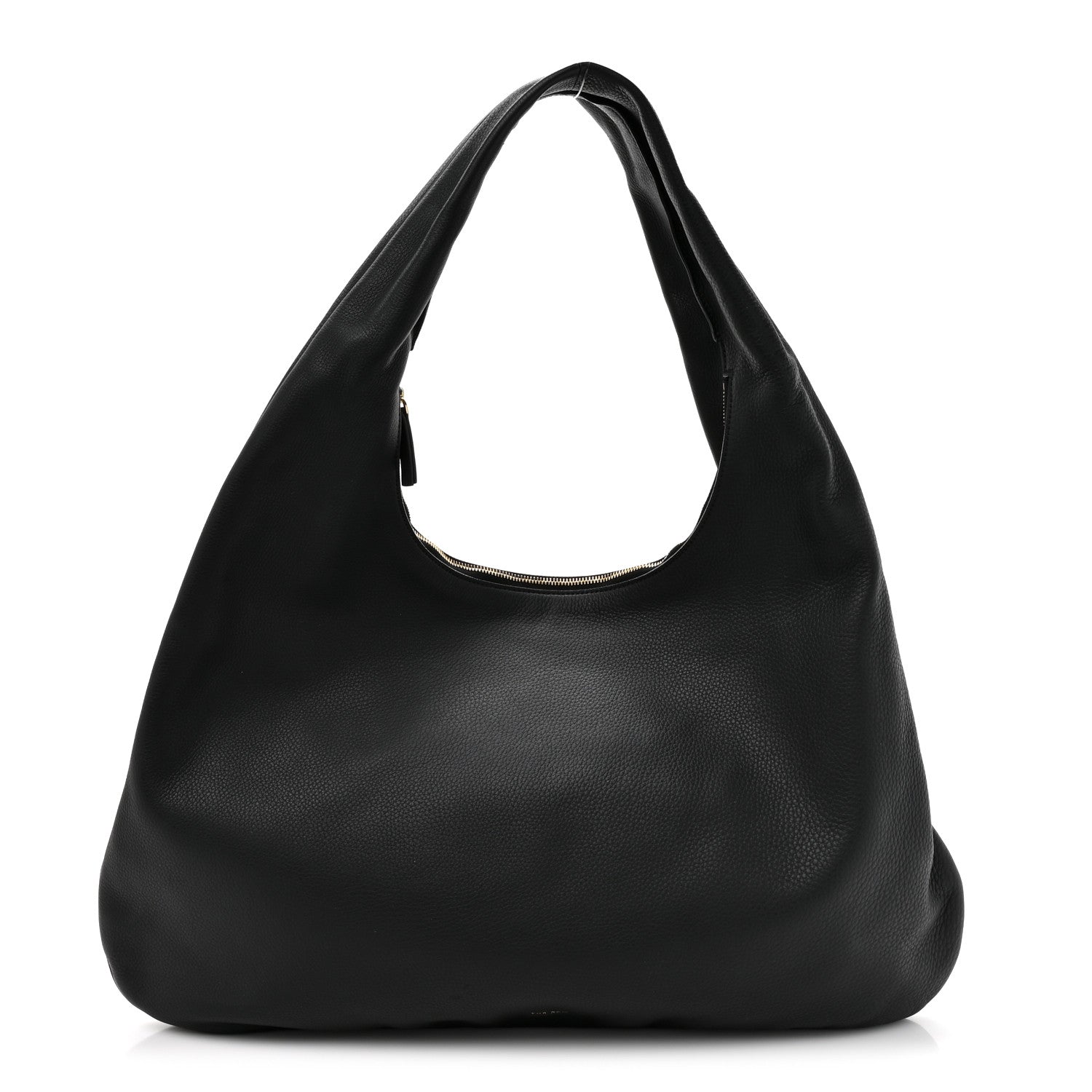 The Row Grained Calfskin Medium Everyday Shoulder Bag Black 1 of 9