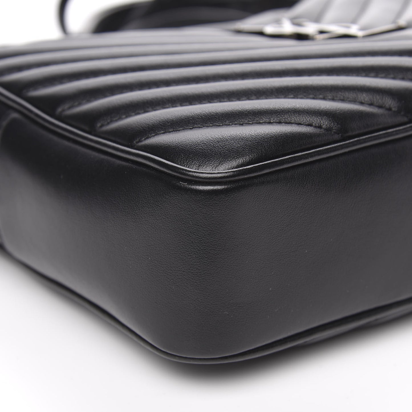 Calfskin Matelasse Monogram Lou Camera Bag Black