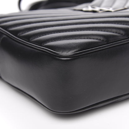 Saint Laurent Calfskin Matelasse Monogram Lou Camera Bag Black 7 of 9