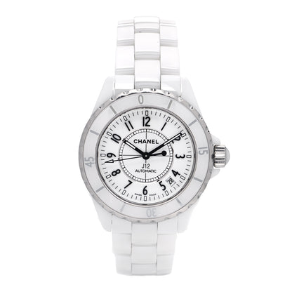 Chanel Stainless Steel Ceramic 38mm J12 Automatic Watch White 1 of 4