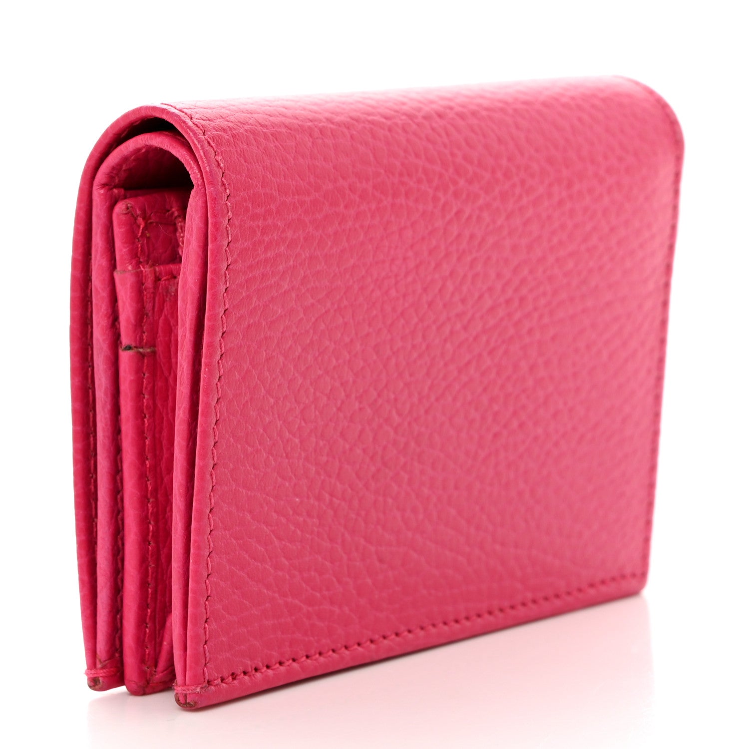 Gucci Dollar Calfskin GG Marmont Card Case Box Pink 3 of 9