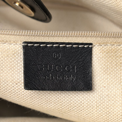 Gucci Monogram Medium Sukey Tote Black 5 of 12