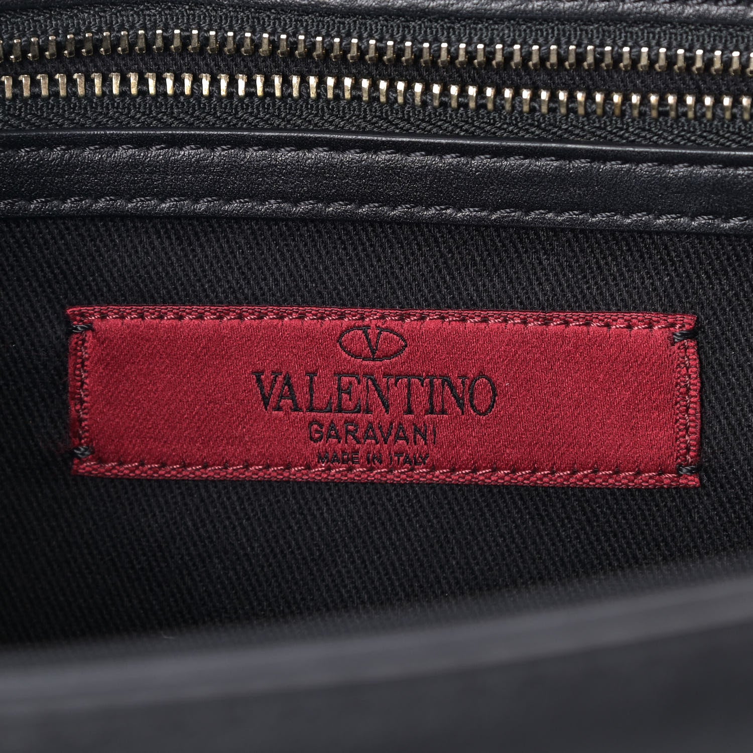 Valentino Garavani Vitello Medium Glam Lock Rockstud Flap Black 5 of 7