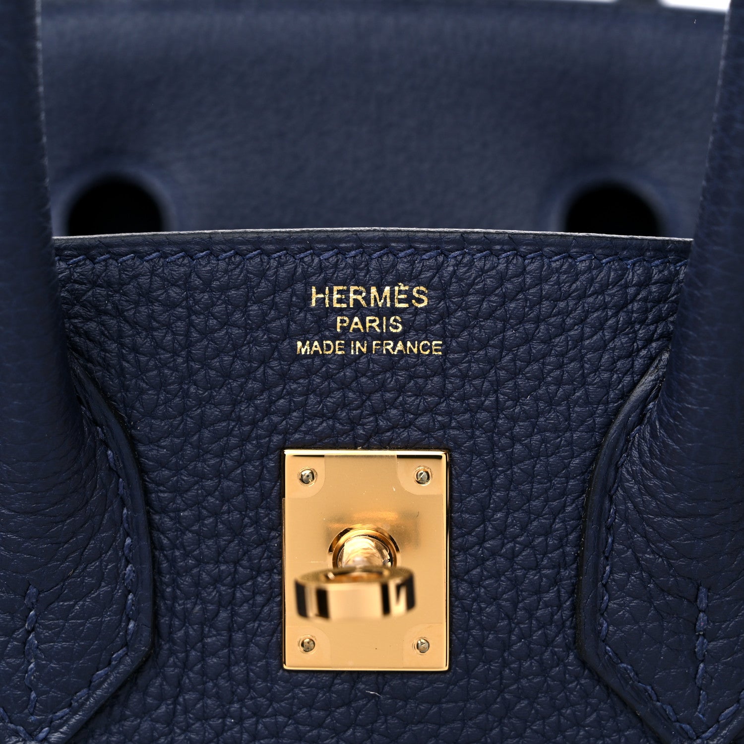 Hermes Togo Birkin 25 Bleu Nuit 6 of 10