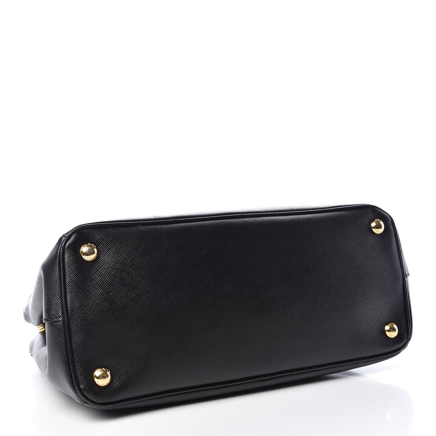 Saffiano Small Galleria Double Zip Tote Black