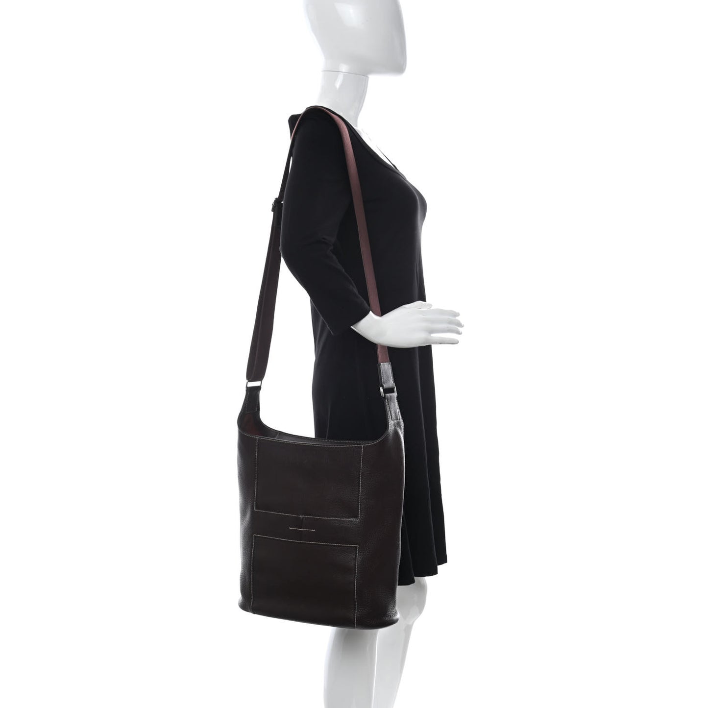 Taurillon Clemence Sac Good News GM Raisin