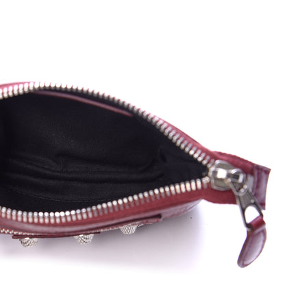 Balenciaga Agneau Giant 12 Silver Hardware M Porte-Monnaie Coin Purse Rouge Cerise 5 of 7