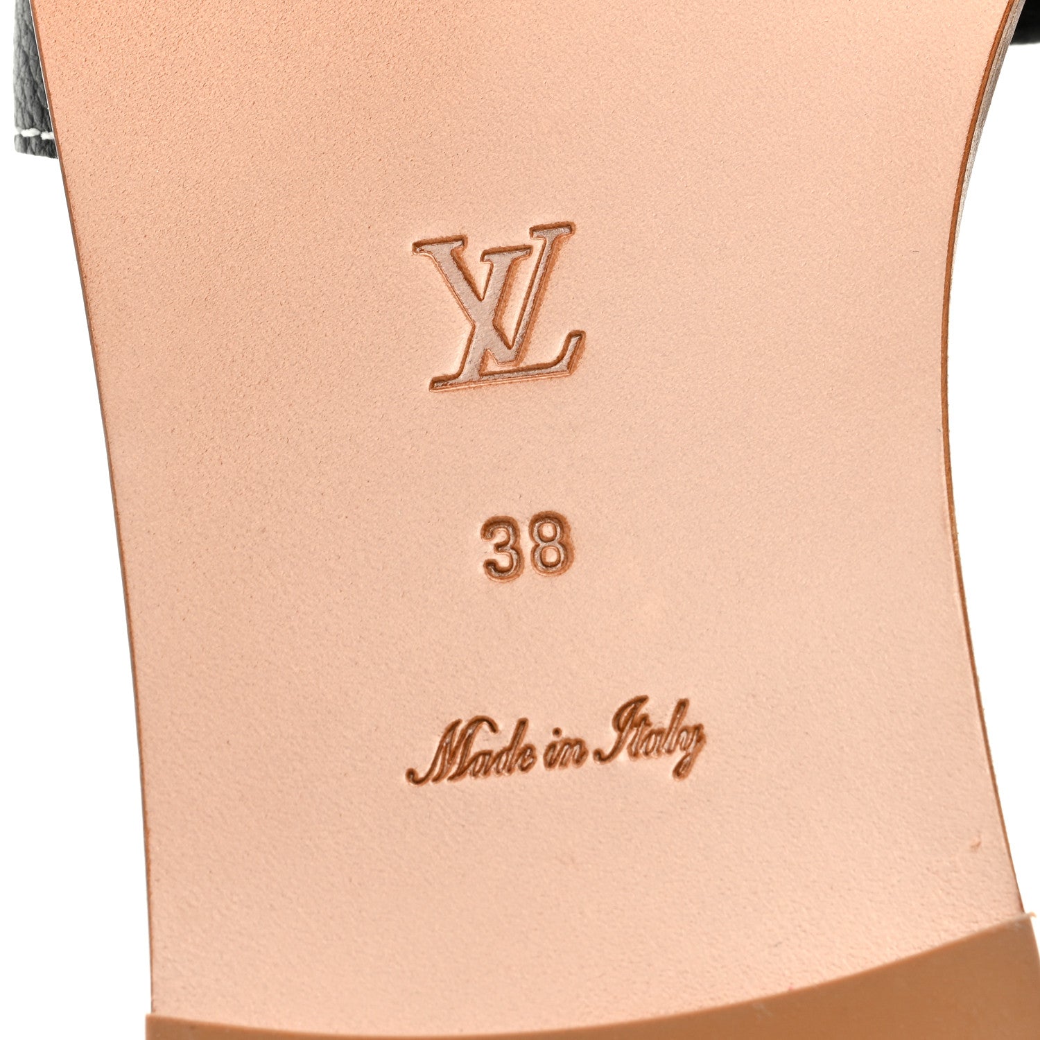 Louis Vuitton Calfskin Lock It Flat Mule 38 Black 6 of 7