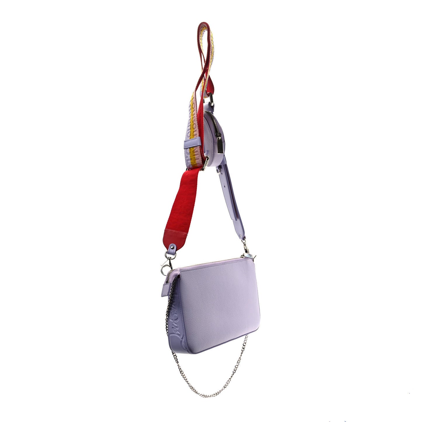 Calfskin Loubila Hybrid Pouch Lilac